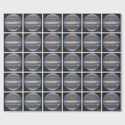 Jupiter in Infrarood, James Webb Space Telescope Cadeaupapier (Vlak)