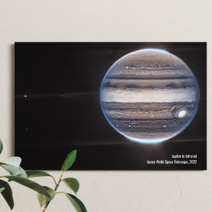 Jupiter in Infrarood, James Webb Space Telescope Canvas Afdruk