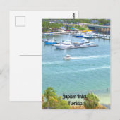 Jupiter Inlet, Floride sur une carte postale (Devant / Derrière)