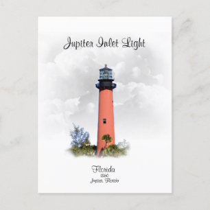 JUPITER INLET LIGHT - Florida Briefkaart