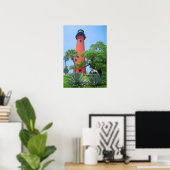 Jupiter Inlet Lighthouse, Florida Poster (Thuiskantoor)