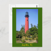 Jupiter Inlet Lighthouse, Jupiter, Florida Briefkaart (Voorkant / Achterkant)