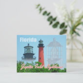 Jupiter Inlet Lighthouse & Museum, Florida Briefkaart (Staand voorkant)