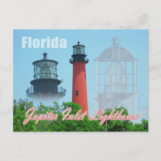 Jupiter Inlet Lighthouse & Museum, Florida Briefkaart (Voorkant)