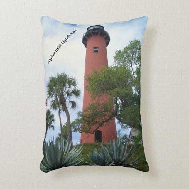 Jupiter Inlet Lighthouse & Museum Jupiter Florida Accent Kussen (Voorkant(Verticaal))
