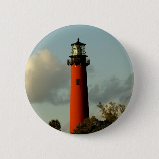 Jupiter Inlet Lighthouse Ronde Button 5,7 Cm (Voorkant)