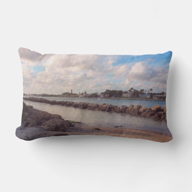 Jupiter Inlet, Winternamiddag Kussen (Voorkant)