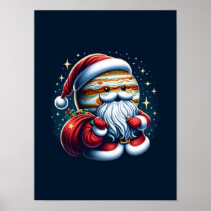 Jupiter Jolly Oude Sint Nicolaas Kerstman Astrolog Poster