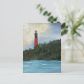 Jupiter Lighthouse Briefkaart (Staand voorkant)