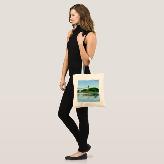 Jupiter Lighthouse Canvas tas (Voorkant (model))