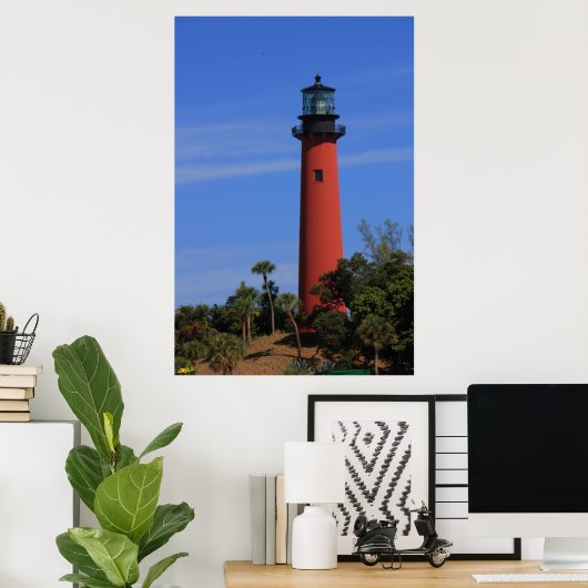 Jupiter Lighthouse IV Poster (Thuiskantoor)