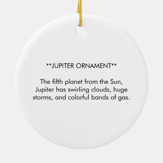 JUPITER-ORNAMENT KERAMISCH ORNAMENT (Achterkant)