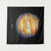 Jupiter Planet Artwork – Kosmische ruimte Illustra Wandkleed (Voorkant (horizontaal))