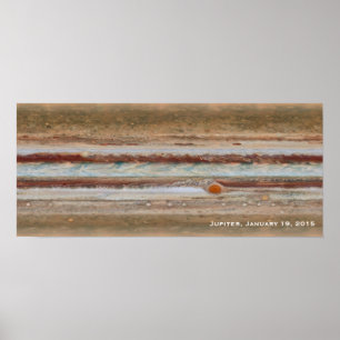 Jupiter Red Spot Close-up foto Poster