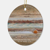 Jupiter Red Spot Close-up Fotograaf Kerstmis Keramisch Ornament (Links)