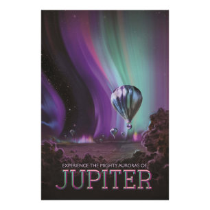 Jupiter Reis per heteluchtballon Bighty Auroras Foto Afdruk