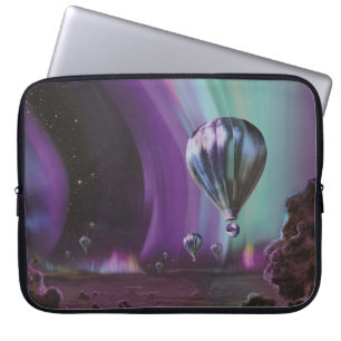 Jupiter Reis per heteluchtballon Bighty Auroras Laptop Sleeve