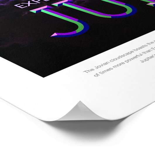 Jupiter, reisposter poster (Hoek)