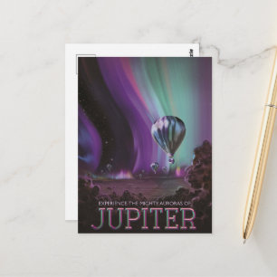 Jupiter Reizen door Hete Luchtballon Bighty Aurora Briefkaart