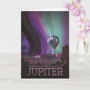 Jupiter Reizen door Hete Luchtballon Bighty Aurora Kaart