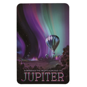 Jupiter Reizen door Hete Luchtballon Bighty Aurora Magneet