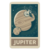 Jupiter Retro Galaxy Satellite Magneet (Verticaal)