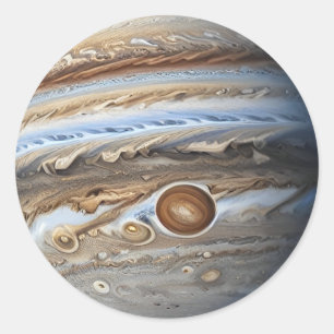 Jupiter Ronde Sticker