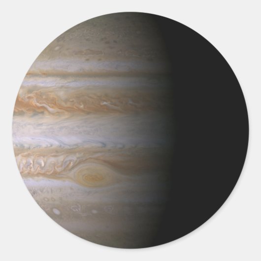 Jupiter Ronde Sticker (Voorkant)