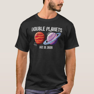 Jupiter Saturn De Dubbele Planeet 21 dec 2020 In 8 T-shirt