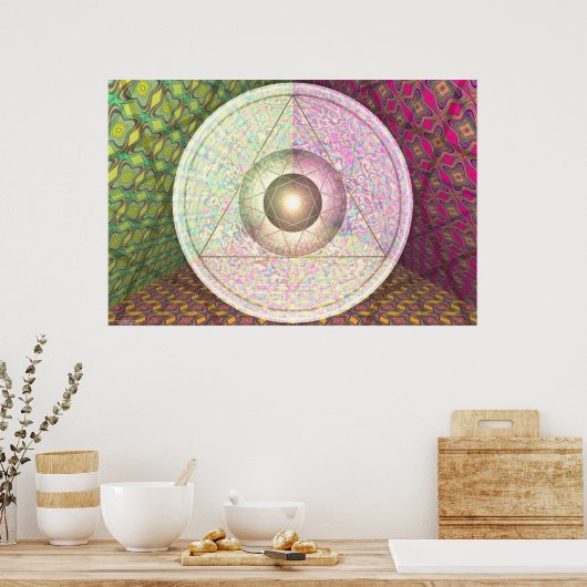 Jupiter, Saturn en Uranus per Martineau Poster (Keuken)