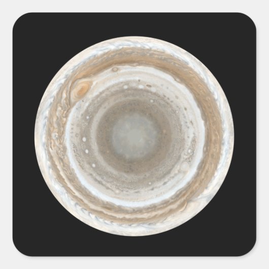 Jupiter Vierkante Sticker (Voorkant)