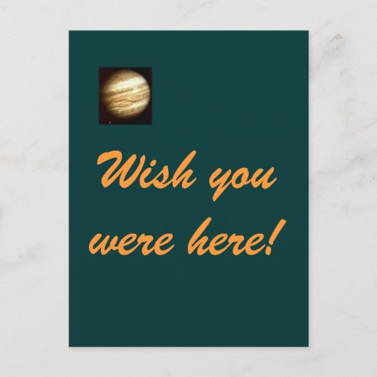 Jupiter - Wens dat je hier briefkaart was (Voorkant)