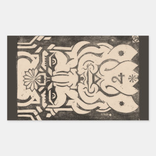 Jupiter Zeus Koning van Goden Griekse Mythologie Z Rechthoekige Sticker