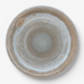 Jupiter Zuidpoolkleurkaart Papieren Bordje (Voorkant)