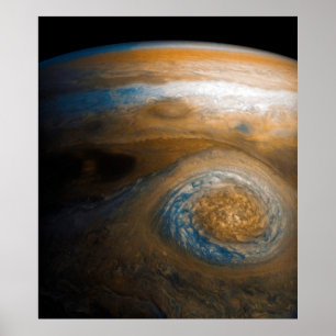 Jupiter's Great Red Spot van Junocam (2017) Poster