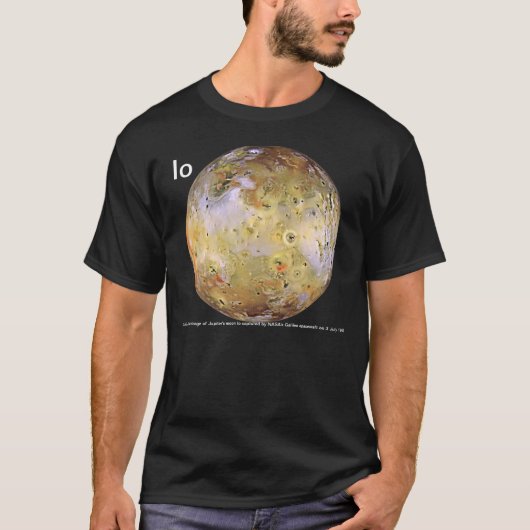 Jupiter's maan Io T-shirt (Voorkant)