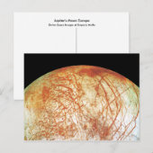 Jupiter's Moon Europa Briefkaart (Voorkant / Achterkant)