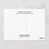 Jupiter's Moon Europa Briefkaart (Achterkant)