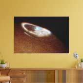Jupiter's Noordelijke Aurora Canvas Afdruk (Insitu (Woonkamer))