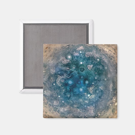 JUPITER'S ZUIDPOOL MAGNEET (Voorkant / Achterkant)