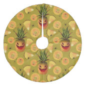 Jupon De Sapin En Molleton Ananas sculptés (Devant)