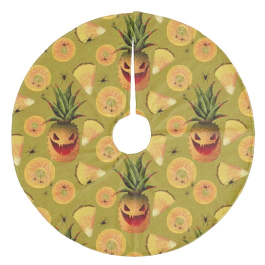 Jupon De Sapin En Molleton Ananas sculptés (Devant)