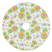 Jupon De Sapin En Molleton Ananas tropical (Devant)