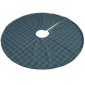 Jupon De Sapin En Molleton Barclay tartan bleu vert plaid (Angle)
