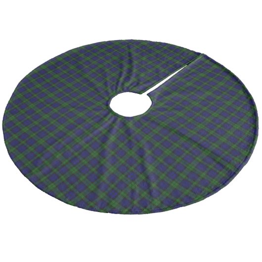 Jupon De Sapin En Molleton Black Watch Tartan bleu vert Plaid (Angle)