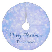 Jupon De Sapin En Molleton Blue Bokeh (Devant)