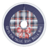 Jupon De Sapin En Molleton Cadeaux Personnalisés Pour Enfants Nom Marine Roug (Devant)