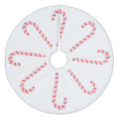 Jupon De Sapin En Molleton Candy Canes Tree Skirt (Devant)