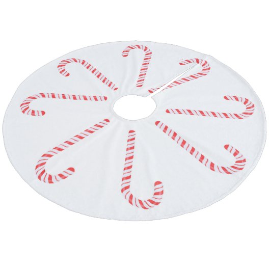 Jupon De Sapin En Molleton Candy Canes Tree Skirt (Angle)