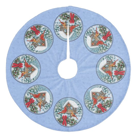 Jupon De Sapin En Molleton Cardinal Feast Blue (Devant)